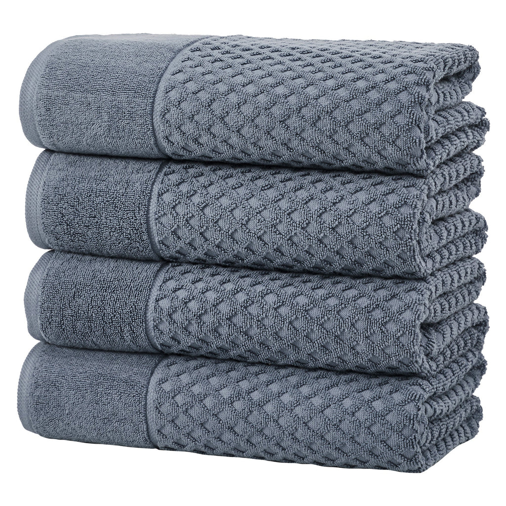 Grayson Cotton Diamond Waffle Weave Bath Towel Set