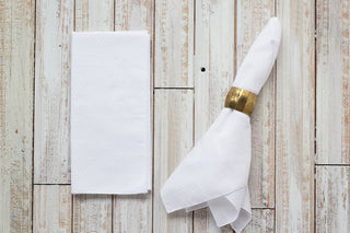 Elegant Seersucker Napkins Set – 4-Piece Cotton Blend Table Linen
