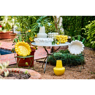 Ceramic Lemon Bowl, Yellow/White