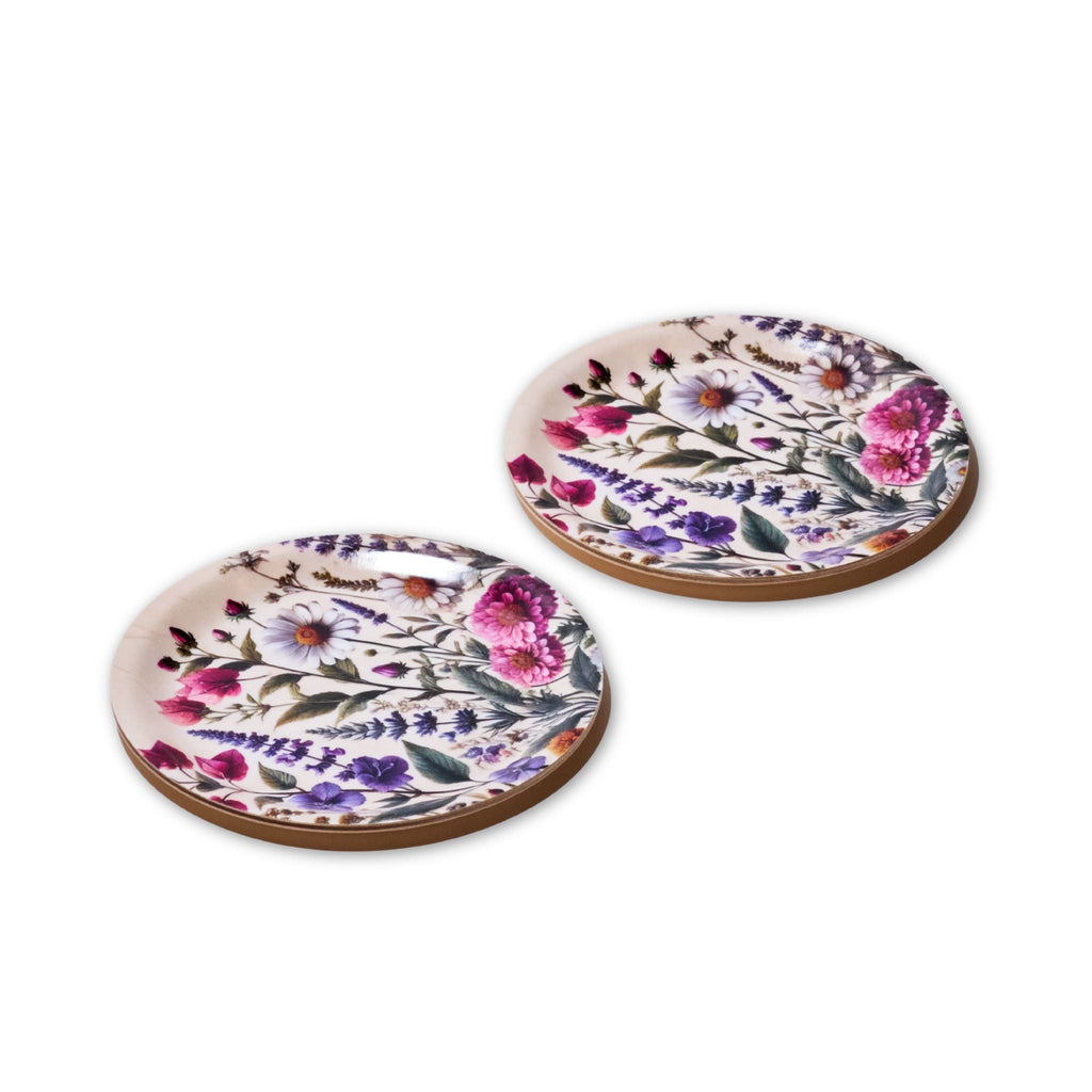 Wildflowers Mini Birchwood Tray Set of 2