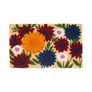 Wildflower Garden Natural Coir Doormat