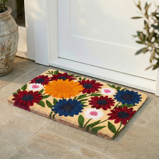Wildflower Garden Natural Coir Doormat