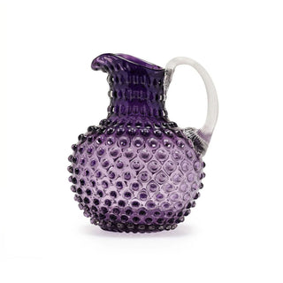 Hobnail Glass Jug in Wild Indigo – 2 Liter