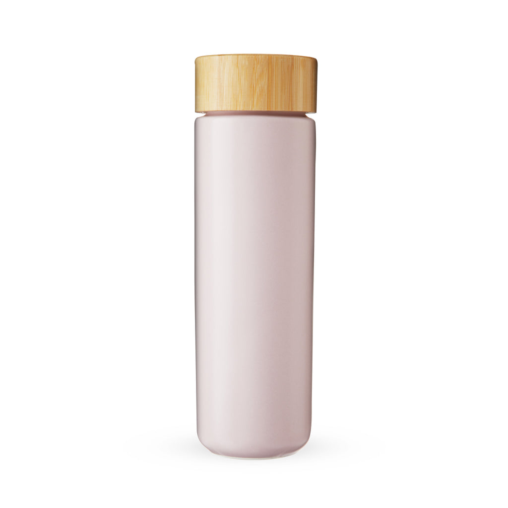 Ceramic Tea Infuser Mug with Bamboo Lid | 12 oz Teacup