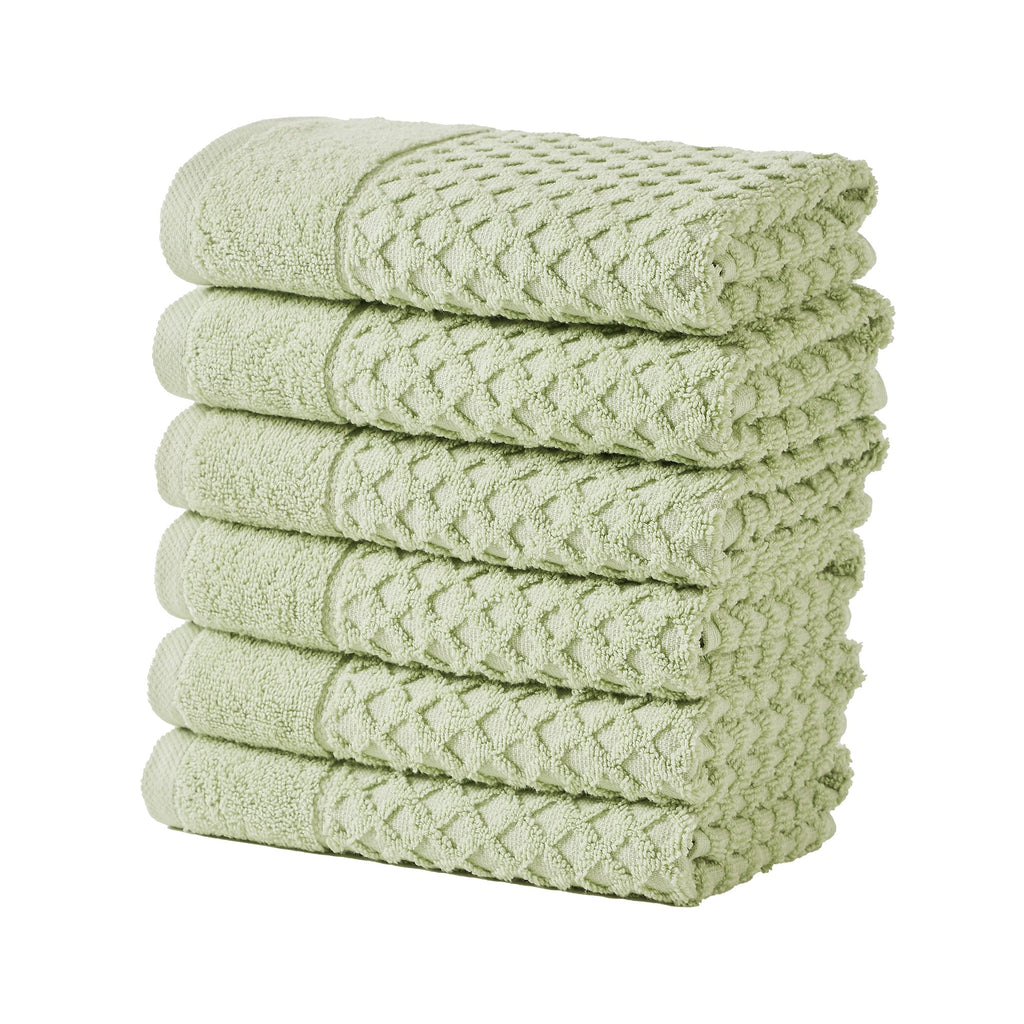 Grayson Cotton Diamond Waffle Weave Bath Towel Set