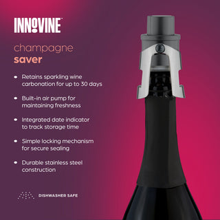 Champagne Saver Stopper in Graphite