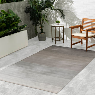 Big Sur Ash Ombre Reversible Outdoor Patio Rug