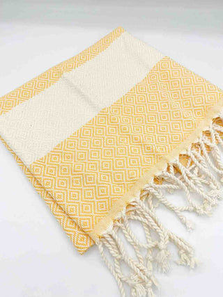 Diamond Hand Towel | Oversized Cotton Diamond Weave Towel