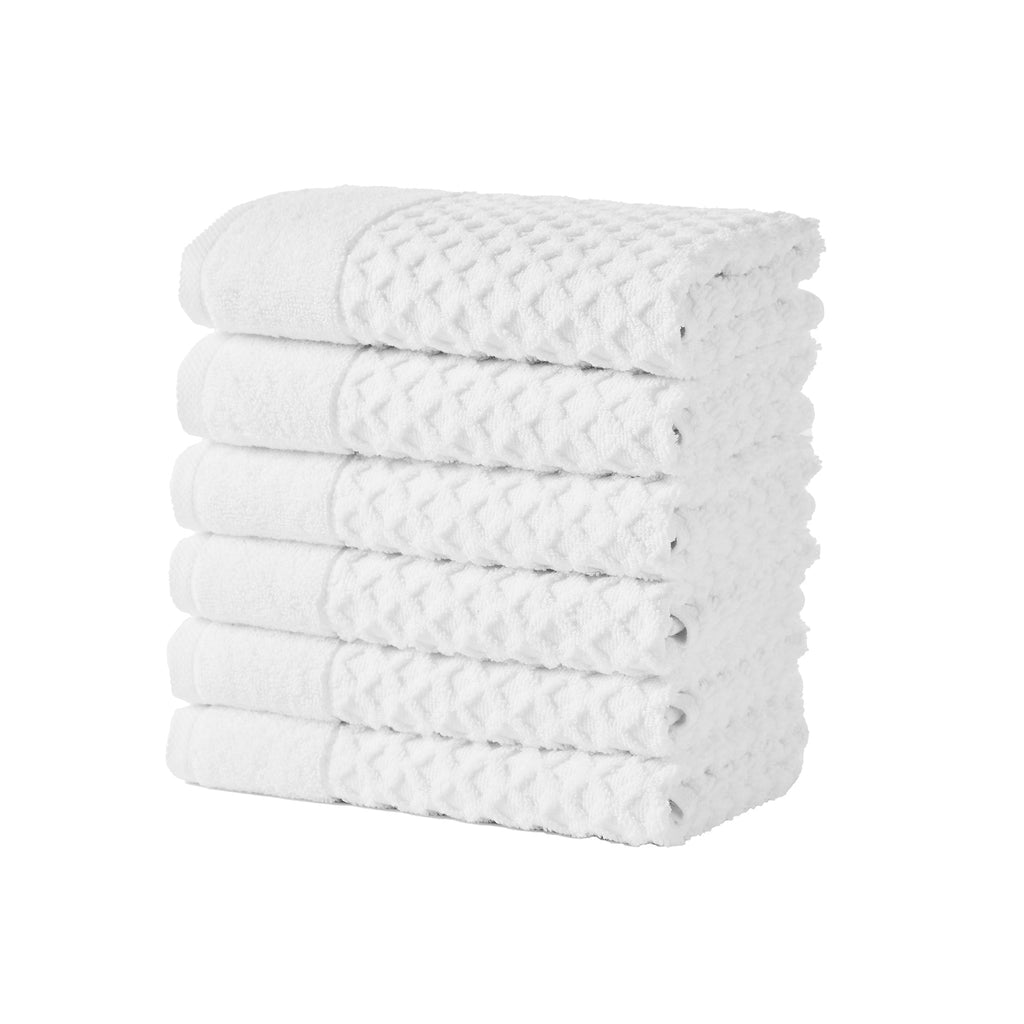 Grayson Cotton Diamond Waffle Weave Bath Towel Set