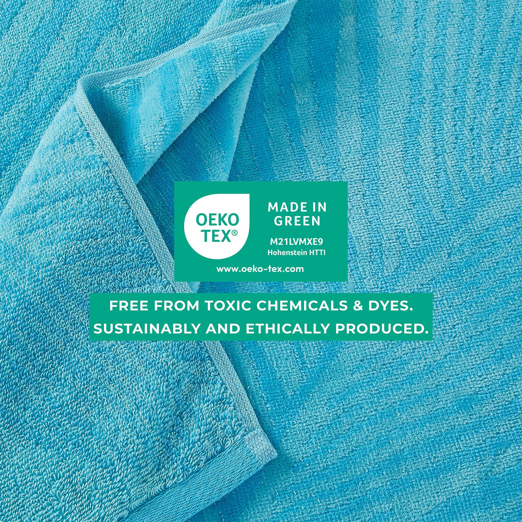 Elegant Cotton Velour Beach Towel Set – Maui Collection (2-Pack)