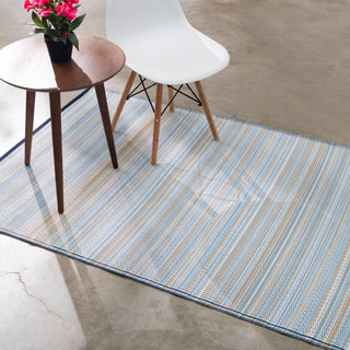 Cancun Striped Reversible Outdoor Patio Rug