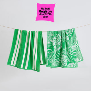 Elegant Cotton Velour Beach Towel Set – Maui Collection (2-Pack)