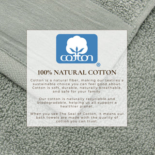 Cotton Linen-Like Border 6-Piece Towel Set - Priya Collection