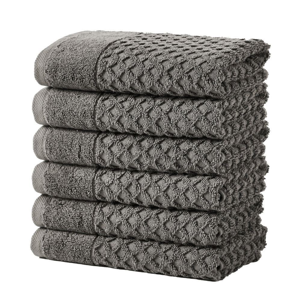 Grayson Cotton Diamond Waffle Weave Bath Towel Set