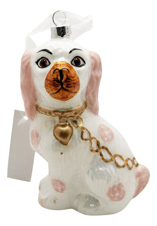 Pink Staffordshire Dog Gift Topper | Charming Decorative Gift Accent