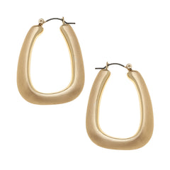 Lainey Puffed Hoop Earrings