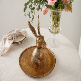 Hare Bronze Platter