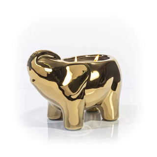 Our signature elephant ceramic vessel, designed in our NYC office, is a symbol of power and mystery. Filled with a proprietary wax blend and finished with 3 wicks, this candle is a work of art that provides a clean and long-lasting burn. The sleek elephant design adds a touch of elegance to your living room or bedroom, and the ash ember rose fragrance will transport you to a world of mystery and sophistication.