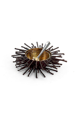 Iron & Goldleaf Small Sea Urchin Dish