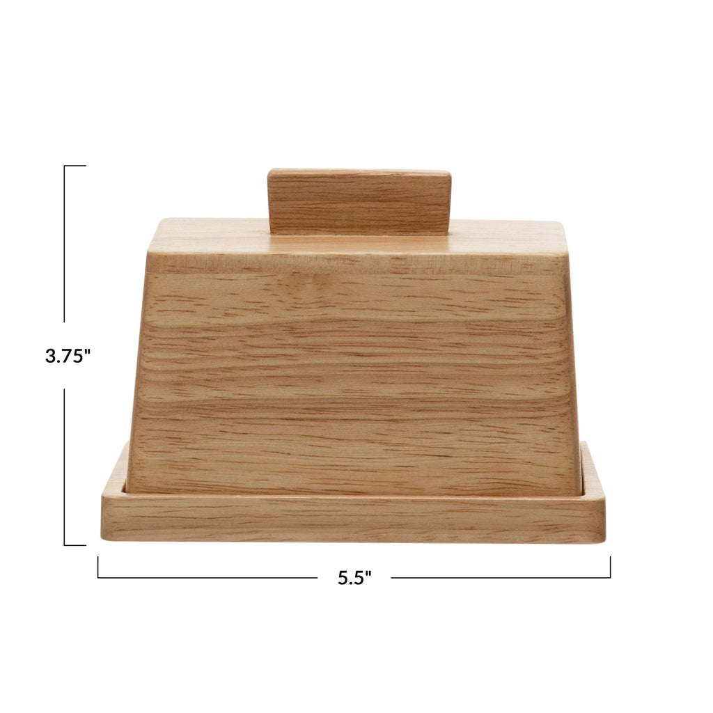 Acacia Wood Butter Dish - Anara Lifestyle