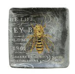 Stoneware Dish with Bees