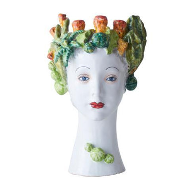 Donatello Ceramic Head Vase, Succulent Décor - Anara Lifestyle