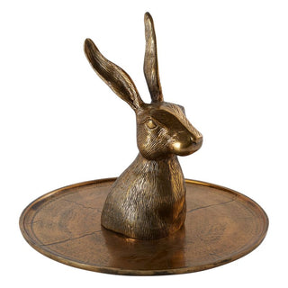 Hare Bronze Platter