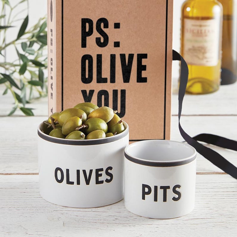 Olive Pit Bowl Set- Cant Olive Without You
