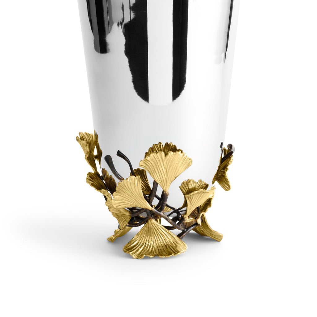 Golden Ginkgo Vase