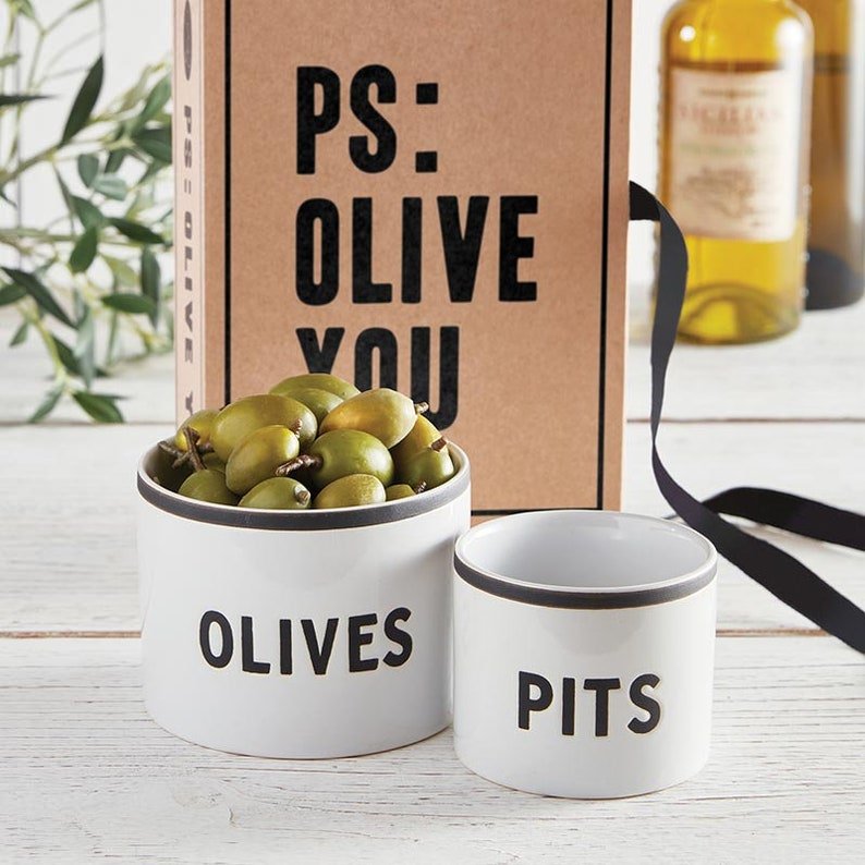 Olive Pit Bowl Set - Cant Olive Without You - Anara Lifestyle