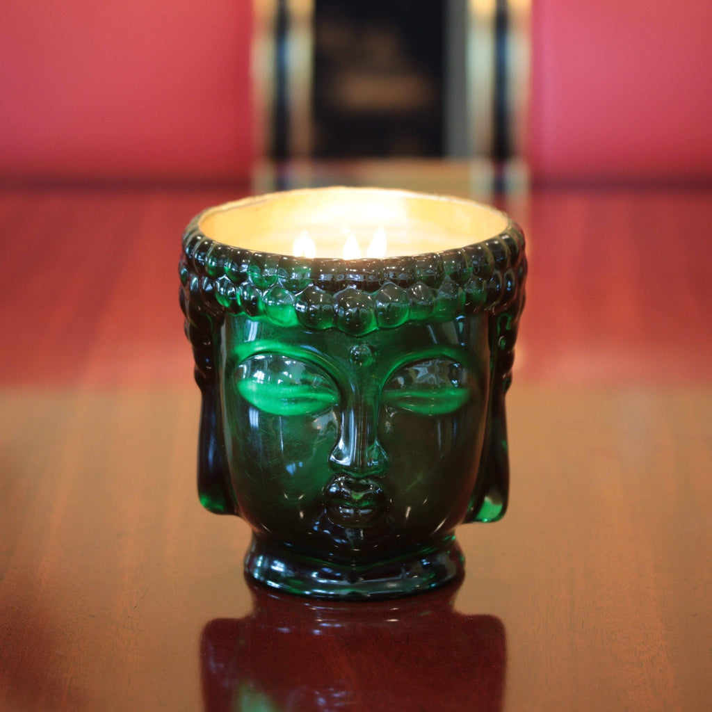 Thompson Ferrier Cleopatra | 24K Gold Emerald Green Glass Buddha Royale - Anara Lifestyle