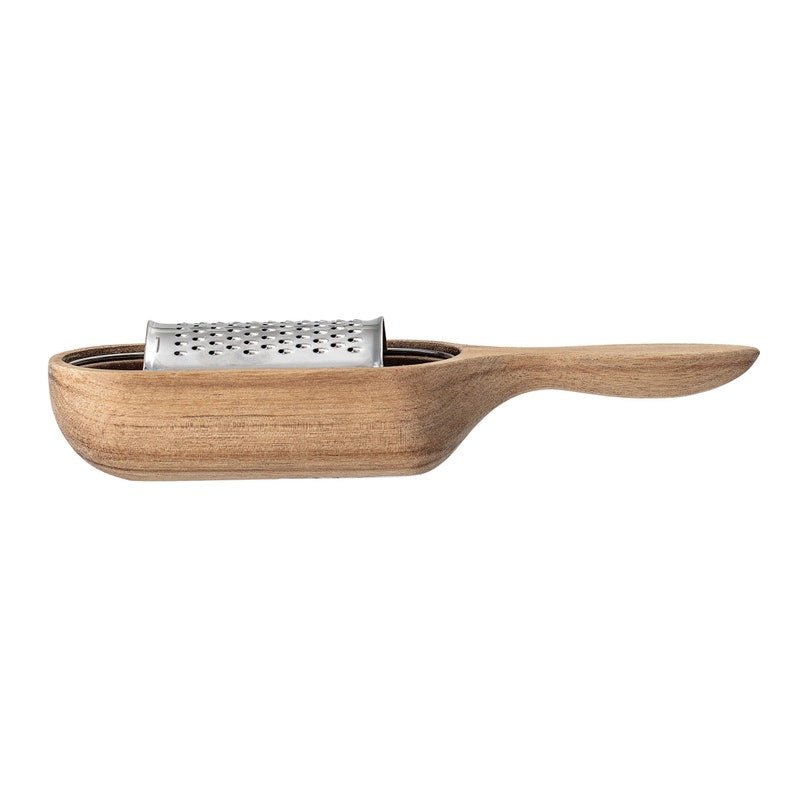 Wood and Stainless Steel Cheese Grater - Anara Lifestyle